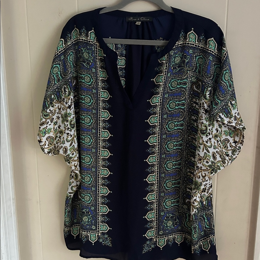 Rose and Olive Blouse